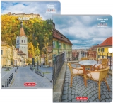 Caiet A4 100 file, hartie 70g/mp FSC mix, dictando, Romania, diverse modele, Herlitz